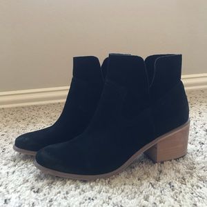 BP. Black Suede Booties